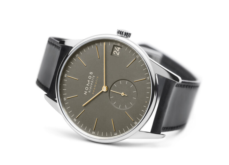 Orion Neomatic in olive-gold bei Juwelier Buchmüller